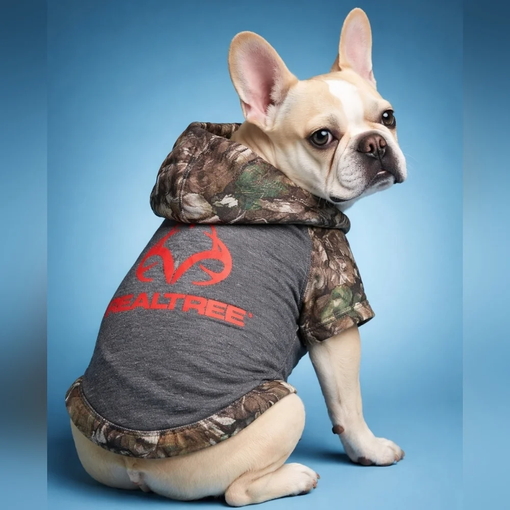 Pets First Gray Camouflage Dog Hoodie #DGC1